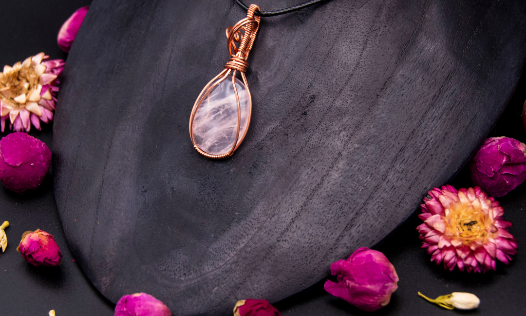 Colliers création "wire wrapping"