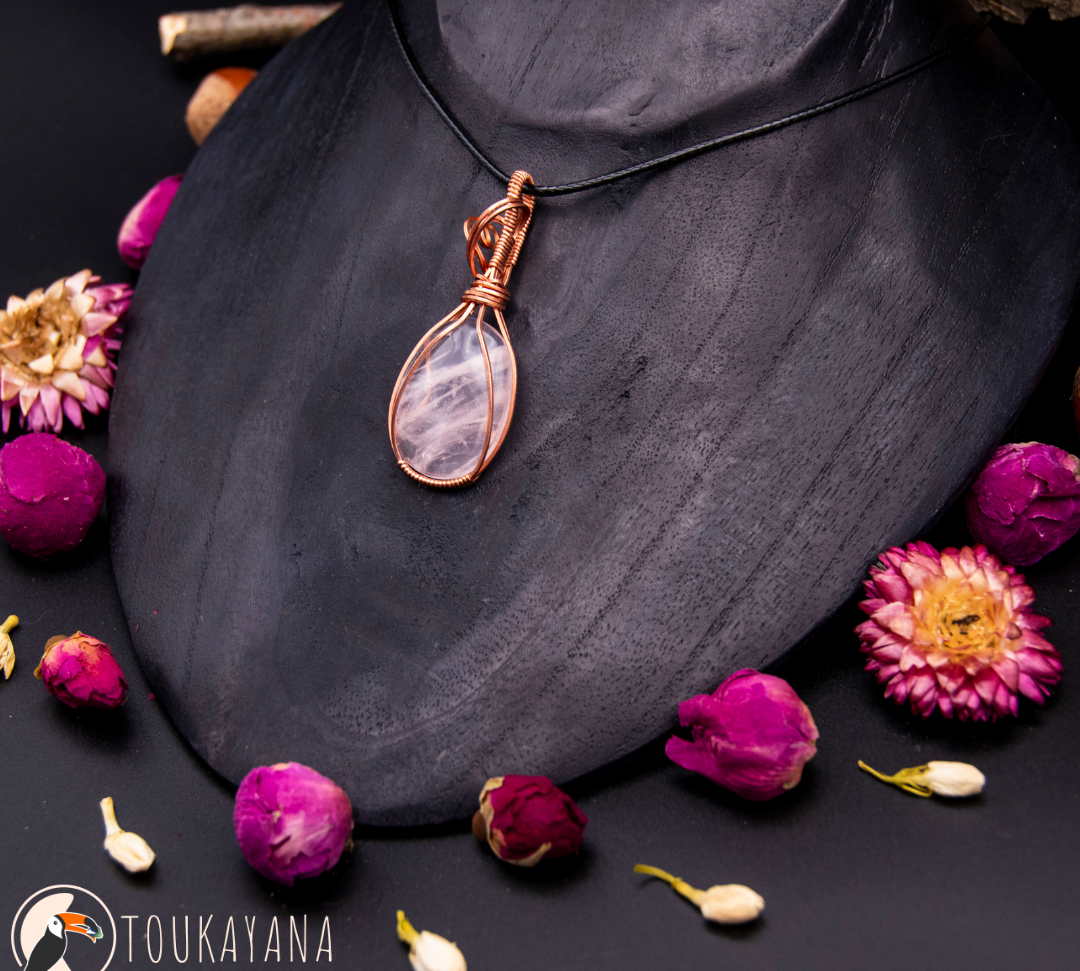 Colliers création "wire wrapping"