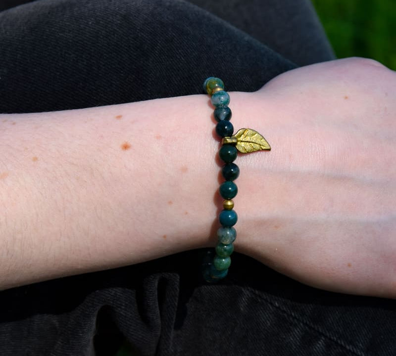 Bracelet Terre Mère - Agate Mousse