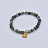 Bracelet Terre Mère - Agate Mousse