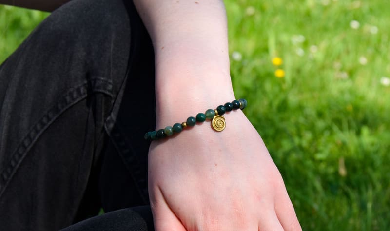 Bracelet Terre Mère - Agate Mousse