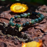 Bracelet Terre Mère - Agate Mousse