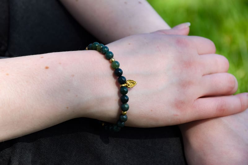 Bracelet Terre Mère - Agate Mousse