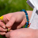 Bracelet Éloquence & Échange - Apatite Bleue