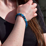 Bracelet Éloquence & Échange - Apatite Bleue