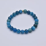Bracelet Éloquence & Échange - Apatite Bleue