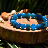 Bracelet Éloquence & Échange - Apatite Bleue