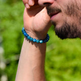Bracelet Éloquence & Échange - Apatite Bleue
