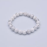 Bracelet Calme Blanc - Howlite (Lâcher-prise)