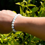 Bracelet Calme Blanc - Howlite (Lâcher-prise)