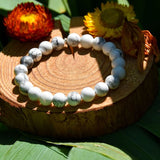 Bracelet Calme Blanc - Howlite (Lâcher-prise)