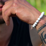 Bracelet Calme Blanc - Howlite (Lâcher-prise)