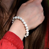 Bracelet Calme Blanc - Howlite (Lâcher-prise)