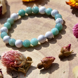 Bracelet Zen Harmonie - Howlite et Amazonite