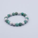 Bracelet Zen Harmonie - Howlite et Amazonite