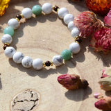 Bracelet Harmonie Zen - Howlite, Amazonite et Bois de Santal