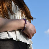 Bracelet Douce Nuit - Lépidolite, Améthyste et Quartz Rose