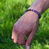 Bracelet Regard Intérieur - Lépidolite et Pierre de Lave