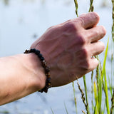 Bracelet Confiance & Assurance - Œil de Tigre et Pierre de Lave