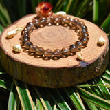 Bracelet Pensée Positive - Quartz Fumé