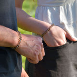 Bracelet Pensée Positive - Quartz Fumé