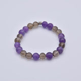 Bracelet Tempérance - Quartz Fumé et Améthyste