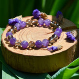 Bracelet Tempérance - Quartz Fumé et Améthyste