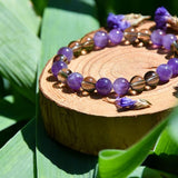 Bracelet Tempérance - Quartz Fumé et Améthyste