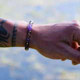 Bracelet Tempérance - Quartz Fumé et Améthyste