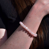 Bracelet Tendresse Infinie - Quartz Rose de Madagascar