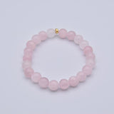 Bracelet Tendresse Infinie - Quartz Rose de Madagascar