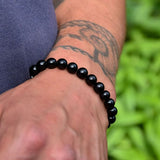 Bracelet Bouclier Terrestre - Tourmaline Noire (Ancrage)