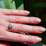 Bague croisée en Labradorite
