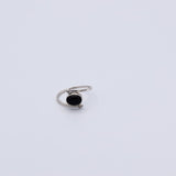 Bague croisée en Onyx noir