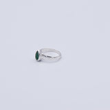 Bague en Emeraude goutte