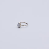 Bague en Pierre de lune goutte simple