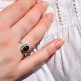Bague en Grenat ovale
