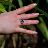 Bague en Lapis Lazuli losange