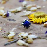 Bague en Lapis Lazuli losange