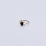 Bague en Œil de tigre ovale
