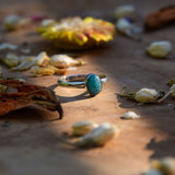 Bague en Amazonite ovale simple