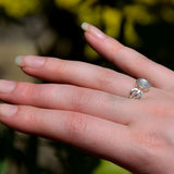 Bague en Pierre de lune ovale