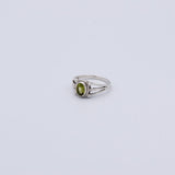 Bague en Péridot ovale
