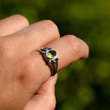 Bague en Péridot ovale