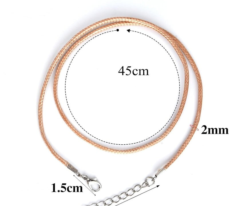 Cordons en cotton ciré 45cm