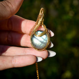 Collier Aura Dorée - Labradorite