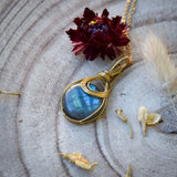 Collier Aura Dorée - Labradorite