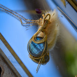 Collier Aura Dorée - Labradorite