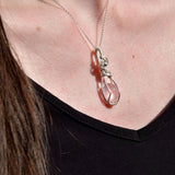 Collier Rosée d'Argent - Quartz rose