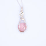 Collier Rosée d'Argent - Quartz rose